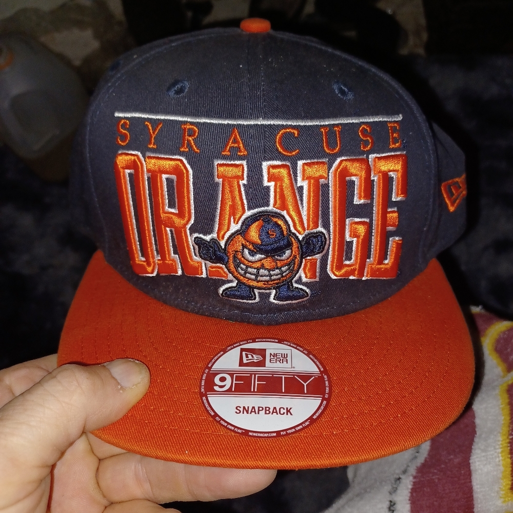 New era 59fifty snapback hat Syracuse orange men